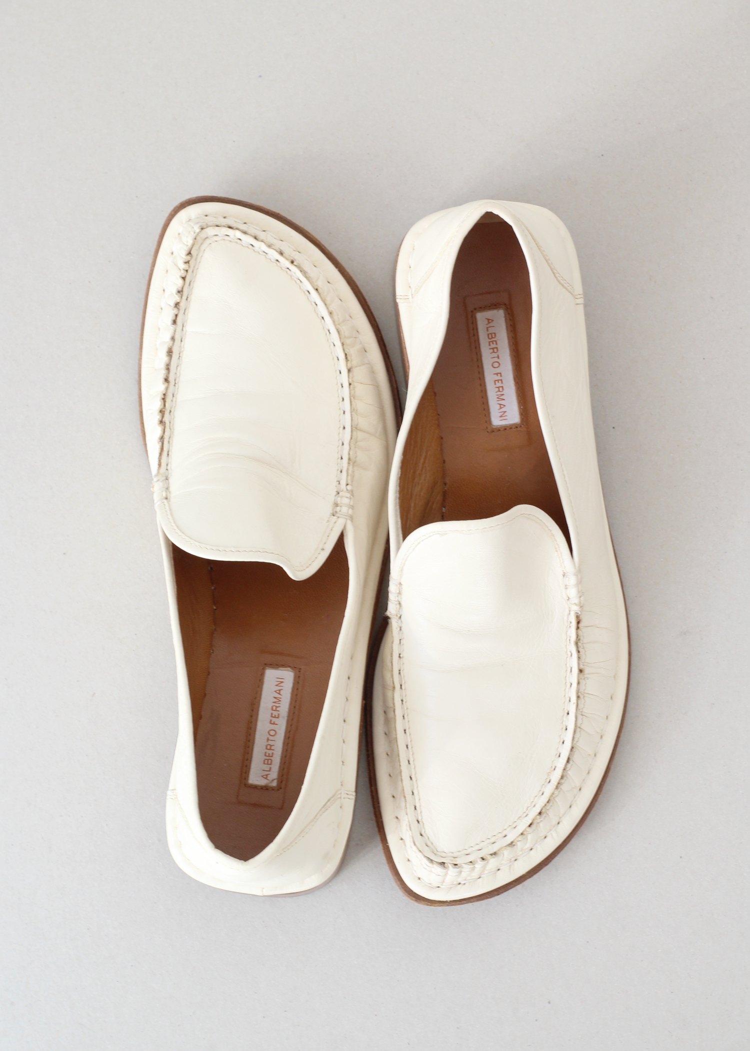 Braided leather flats